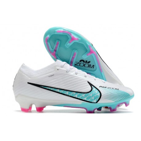 Nike Air Zoom Mercurial Vapor 15 Elite FG Blanco Azul Báltico Rosa