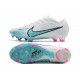 Nike Air Zoom Mercurial Vapor 15 Elite FG Blanco Azul Báltico Rosa