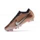 Nike Air Zoom Mercurial Vapor 15 Elite SG Mbappé Cobre Metálico Blanco Negro