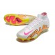 Nike Zoom Mercurial Superfly IX Elite FG Blanco Rosa Amarillo