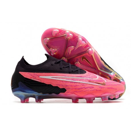 Nike Phantom GX Elite FG Zapatillas Rosa Negro