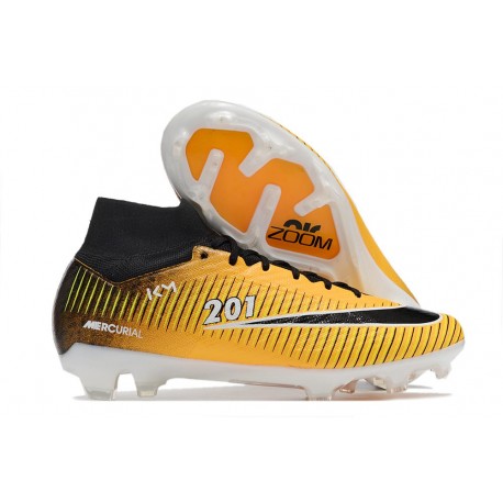 Nike Zoom Mercurial Superfly IX Elite FG Amarillo Negro