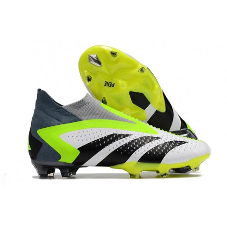Bota Futbol adidas Predator Accuracy+ FG Blanco Negro Verde