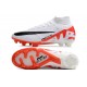 Nike Zoom Mercurial Superfly IX Elite FG Blanco Carmesí Vivo Negro