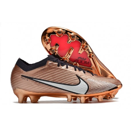 Nike ZOOM Mercurial Vapor 15 Elite AG-Pro Mbappé Cobre Metálico Blanco Negro