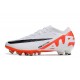 Nike ZOOM Mercurial Vapor 15 Elite AG-Pro Blanco Carmesí Vivo Negro
