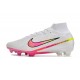Nike Air Zoom Mercurial Superfly 9 Elite FG Blanco Rosa