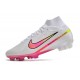 Nike Air Zoom Mercurial Superfly 9 Elite FG Blanco Rosa