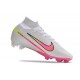 Nike Air Zoom Mercurial Superfly 9 Elite FG Blanco Rosa