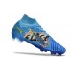 Nike Air Zoom Mercurial Superfly 9 Elite FG X Mbappe Azul Báltico Blanco