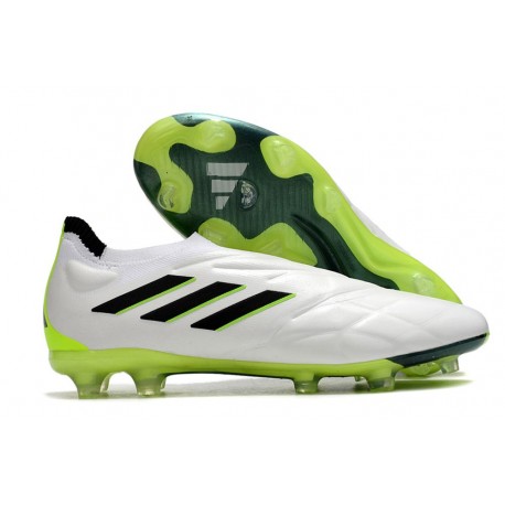 adidas Copa Pure+ FG Nuevas Blanco Negro Limón Lúcido