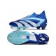 Bota Futbol adidas Predator Accuracy+ FG Royal Vivo Blanco Azul Felicidad