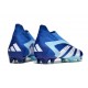 Bota Futbol adidas Predator Accuracy+ FG Royal Vivo Blanco Azul Felicidad