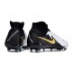 Botas Nike Phantom Luna 2 Elite FG Blanco Negro Mtlc Dorado Moneda