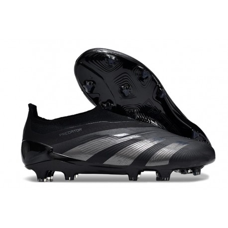 Zapatillas adidas Predator Elite Sin Cordone FG Negro Carbón