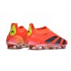 Zapatillas adidas Predator Elite Sin Cordone FG Rojo Negro Amarillo