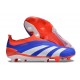 Zapatillas adidas Predator Elite Sin Cordone FG Azul Blanco Rojo