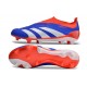 Zapatillas adidas Predator Elite Sin Cordone FG Azul Blanco Rojo