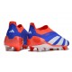 Zapatillas adidas Predator Elite Sin Cordone FG Azul Blanco Rojo