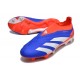 Zapatillas adidas Predator Elite Sin Cordone FG Azul Blanco Rojo