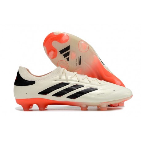 Botas adidas Copa Pure II + FG Marfil Negro Rojo