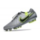 Nueva Nike Tiempo Legend 10 Elite FG Gris Negro Verde
