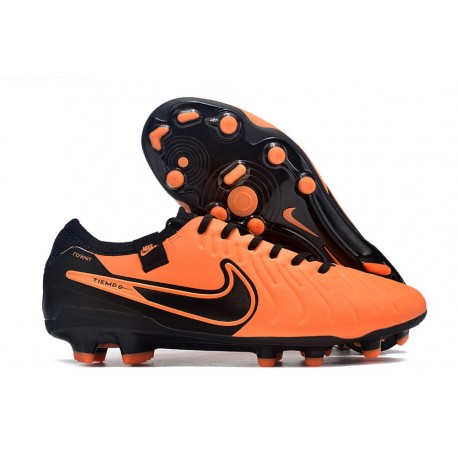 Nueva Nike Tiempo Legend 10 Elite FG Naranja Negro