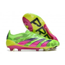 Nueva adidas Predator Elite L FG Team Verde Solar Team Shock Amarillo Limón Lúcido