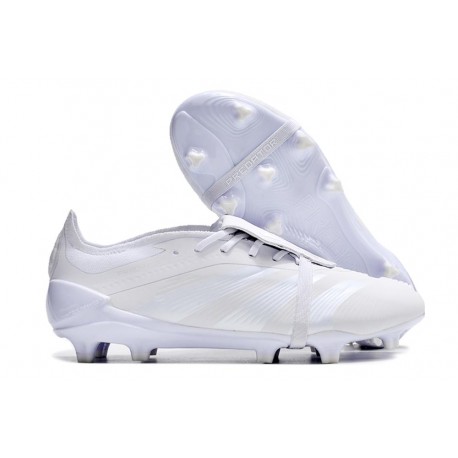 Bota de fútbol adidas Predator Elite FT FG Blanco Plateado Met