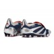 Bota de fútbol adidas Predator Elite FT FG Plateado Met Negro Rojo