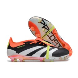 Bota de fútbol adidas Predator Elite FT FG Negro Blanco Rojo