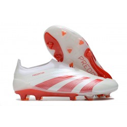 Zapatillas adidas Predator Elite Sin Cordone FG Blanco Rojo