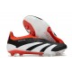 Zapatillas adidas Predator Elite Sin Cordone FG Negro Blanco Rojo