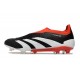 Zapatillas adidas Predator Elite Sin Cordone FG Negro Blanco Rojo