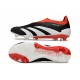 Zapatillas adidas Predator Elite Sin Cordone FG Negro Blanco Rojo
