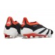 Zapatillas adidas Predator Elite Sin Cordone FG Negro Blanco Rojo