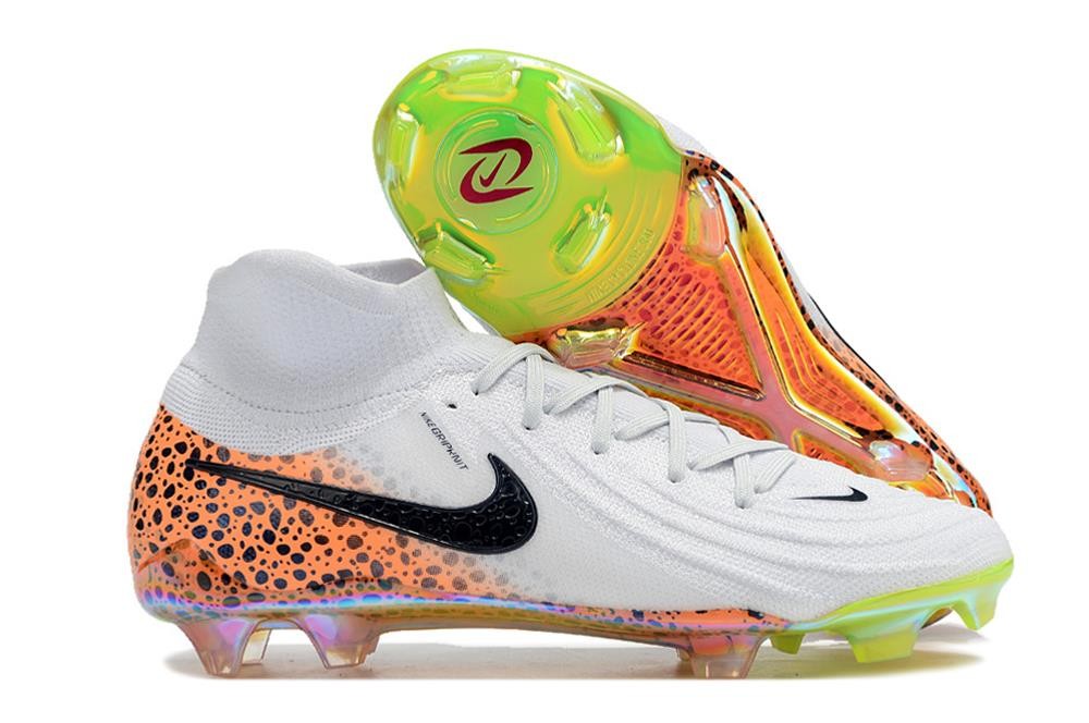 Botas Nike Phantom Luna 2 Elite FG Blanco Negro Naranja
