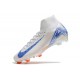 Botas Nike Zoom Mercurial Superfly X Elite FG Blueprint Blanco Azul Carrera