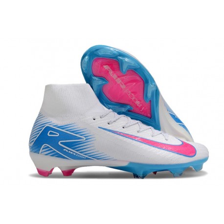 Botas Nike Zoom Mercurial Superfly X Elite FG Blanco Azul Rosa