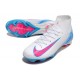 Botas Nike Zoom Mercurial Superfly X Elite FG Blanco Azul Rosa