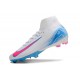 Botas Nike Zoom Mercurial Superfly X Elite FG Blanco Azul Rosa