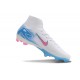 Botas Nike Zoom Mercurial Superfly X Elite FG Blanco Azul Rosa