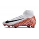 Botas Nike Zoom Mercurial Superfly X Elite FG Blanco Naranja Negro
