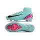 Botas Nike Zoom Mercurial Superfly X Elite FG Verde Negro Rosa