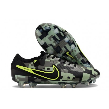 Nueva Nike Tiempo Legend 10 Elite FG Verde Negro