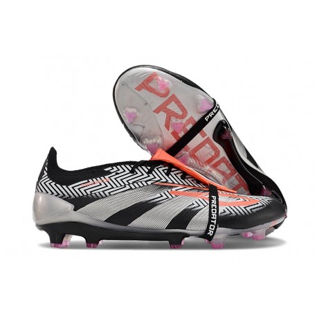 adidas Predator Elite Foldover Tongue FG Negro Rojo Plata