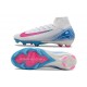Botas Nike Zoom Mercurial Superfly X Elite FG Blanco Azul Rosa