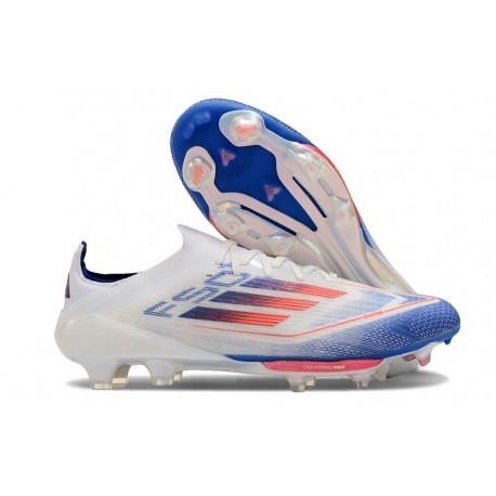 Adidas F50+ Elite FG Ftwr Blanco Azul Lúcido Rojo