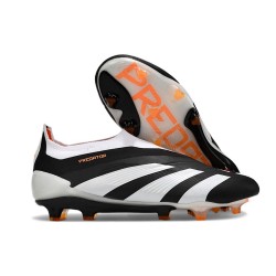 Zapatillas adidas Predator Elite Sin Cordone FG Negro Blanco Naranja