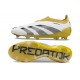 Zapatillas adidas Predator Elite Sin Cordone FG Blanco Dorado Met Plata